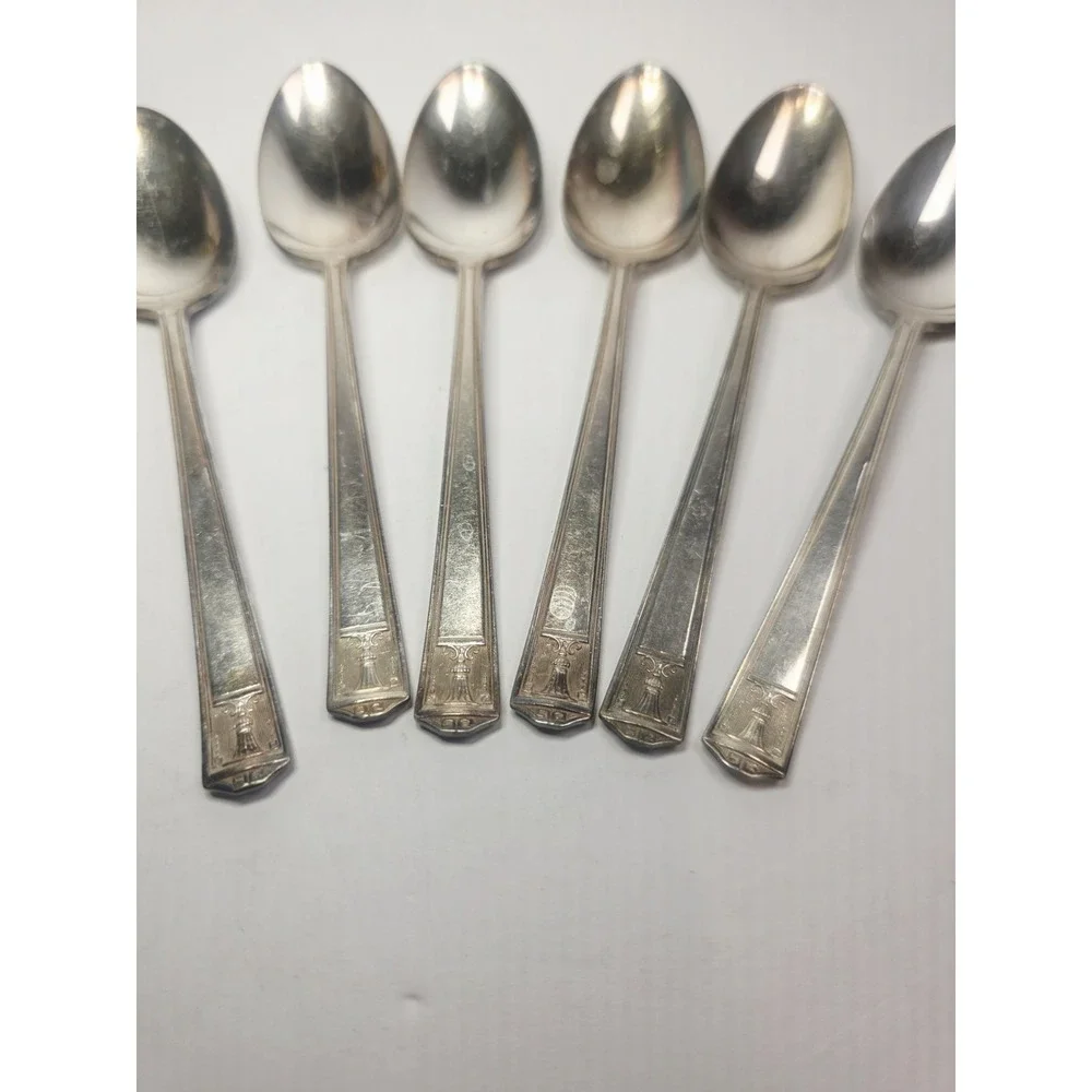 1923 Century Silver plate International Silver Holmes & Edwards 6 Spoons